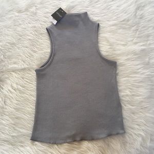 TOPSHOP SLEEVELESS ROLL TURTLENECK RIBBED FULL 2
